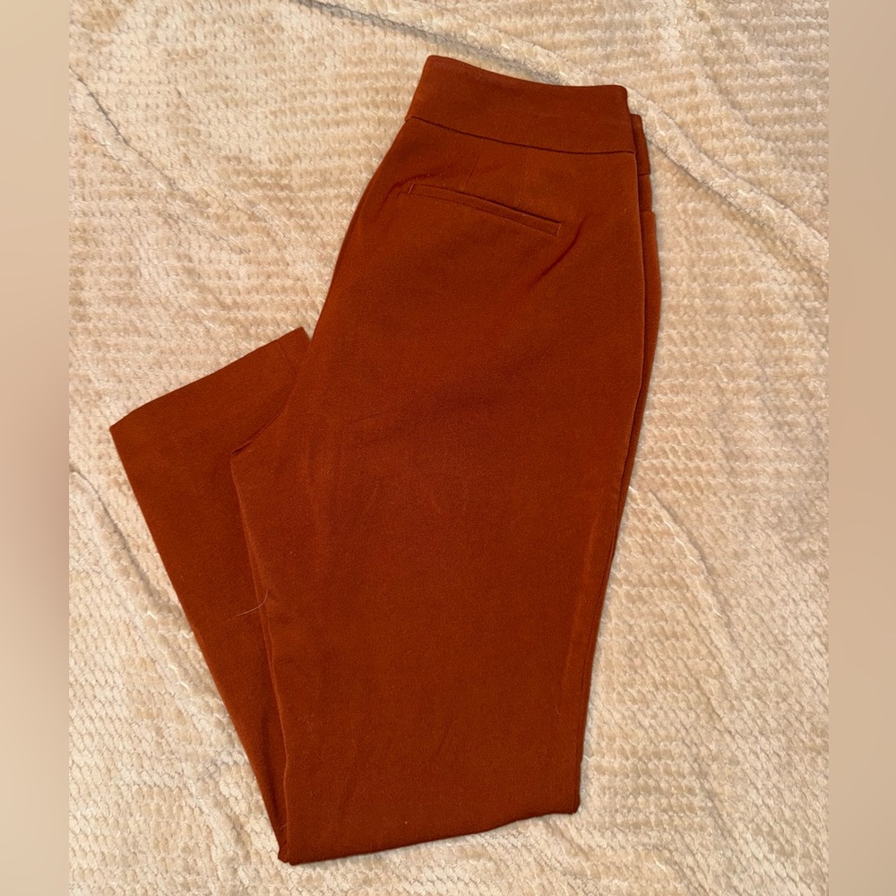 Ann Taylor Burnt Orange Work Pants. Size 10.